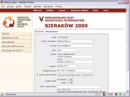 Rejestrator zgłoszeń na zlot